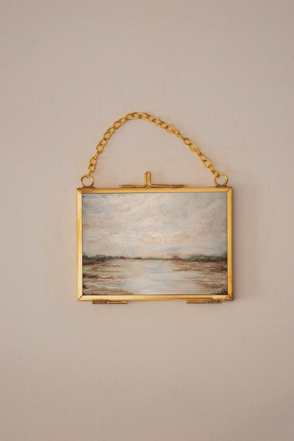 "Finding Space" Gold Frame Ornament 