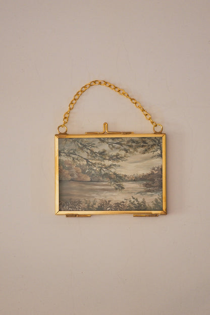 "In the Morning" Gold Frame Ornament 