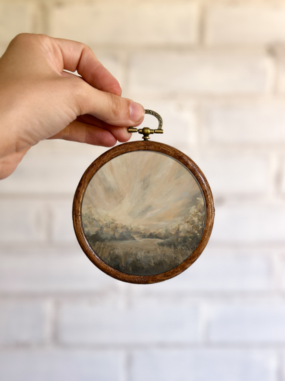 "Joy Finding Home" Circle Ornament 