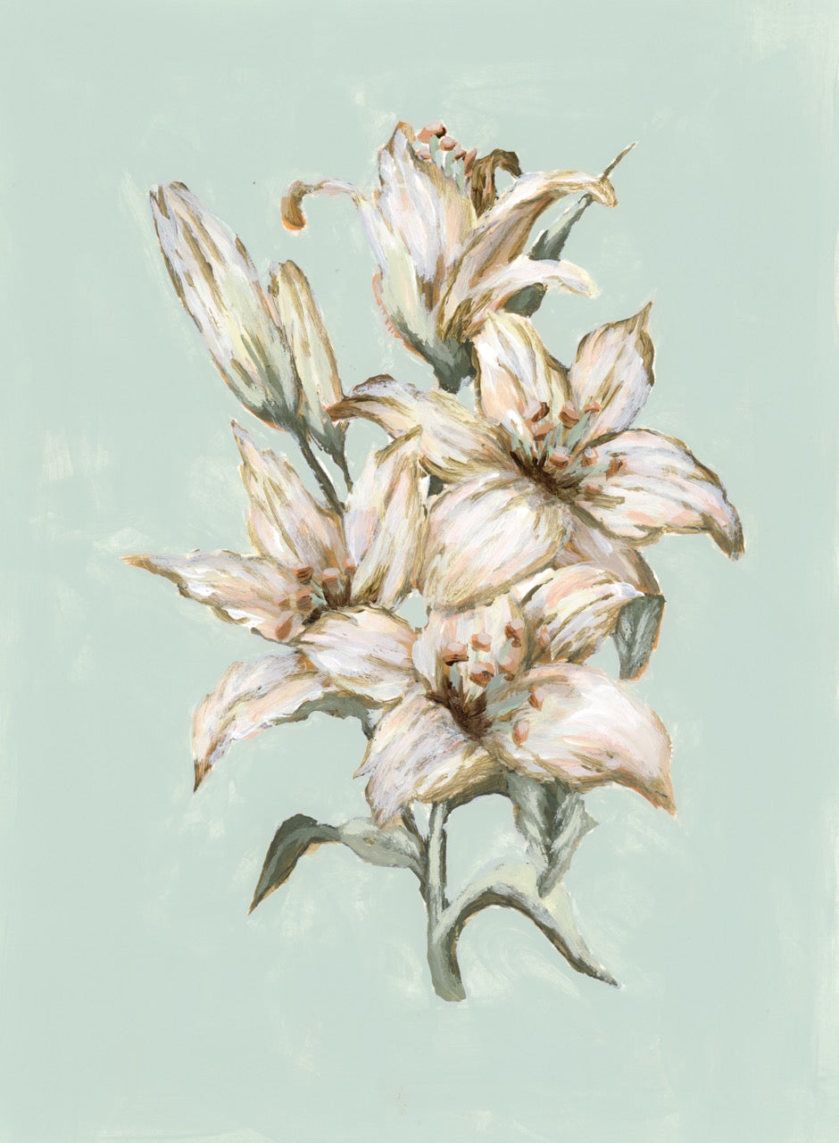 "Lily Flower 6" Art Print