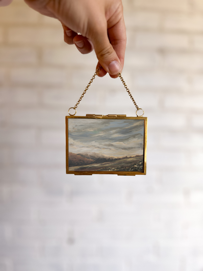 "My Mountains" Gold Frame Ornament 