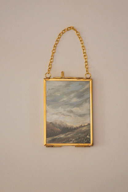 "My Mountains" Gold Frame Ornament 