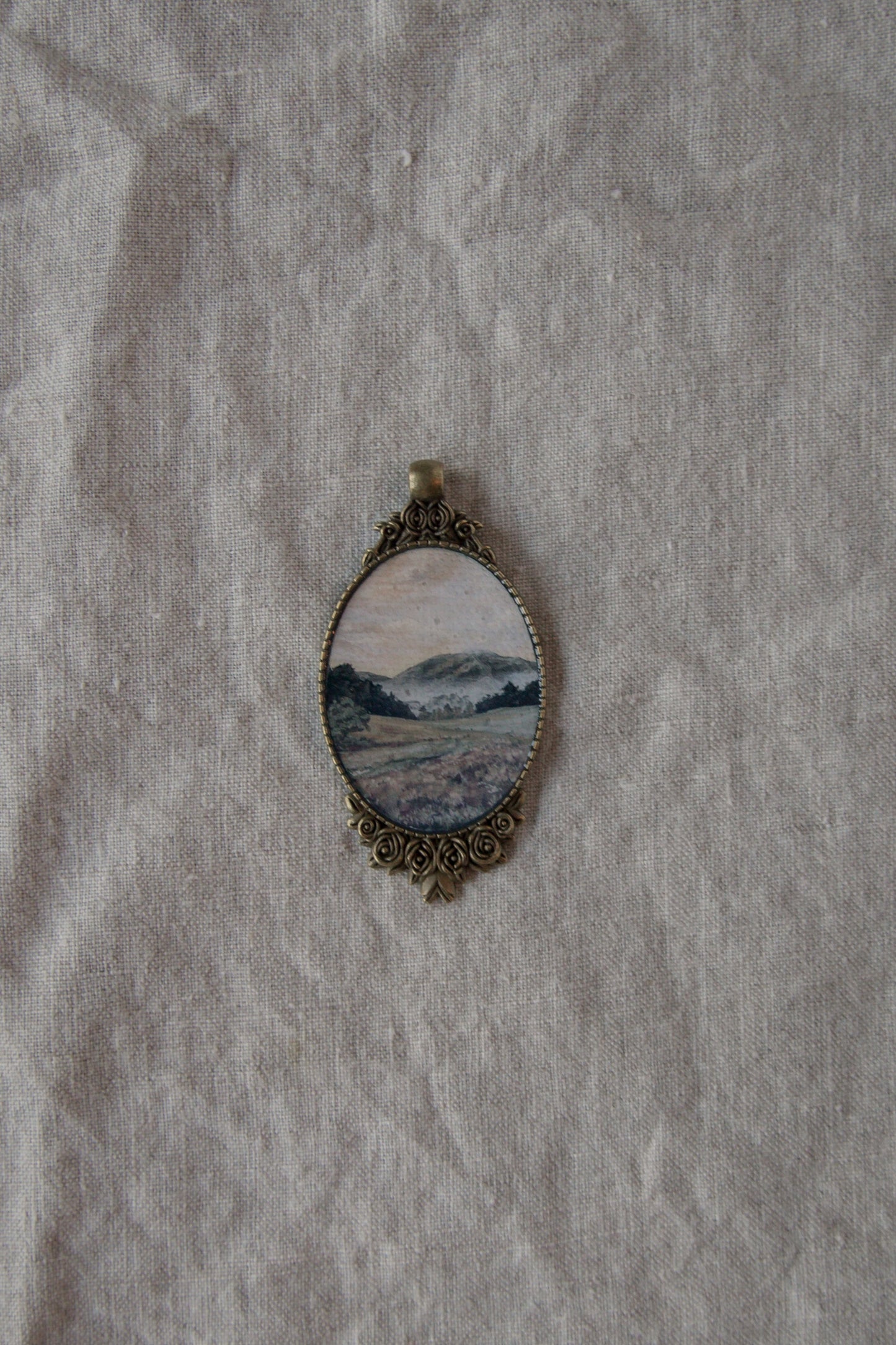 Landscape Antique Style Keychain Sets