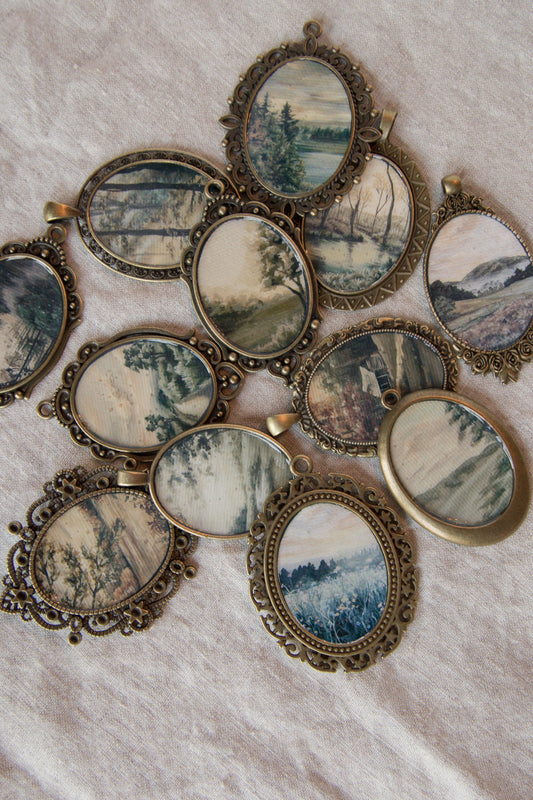 Landscape Antique Style Magnet Sets