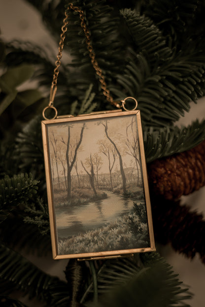 "Slow it Down" Gold Frame Ornament