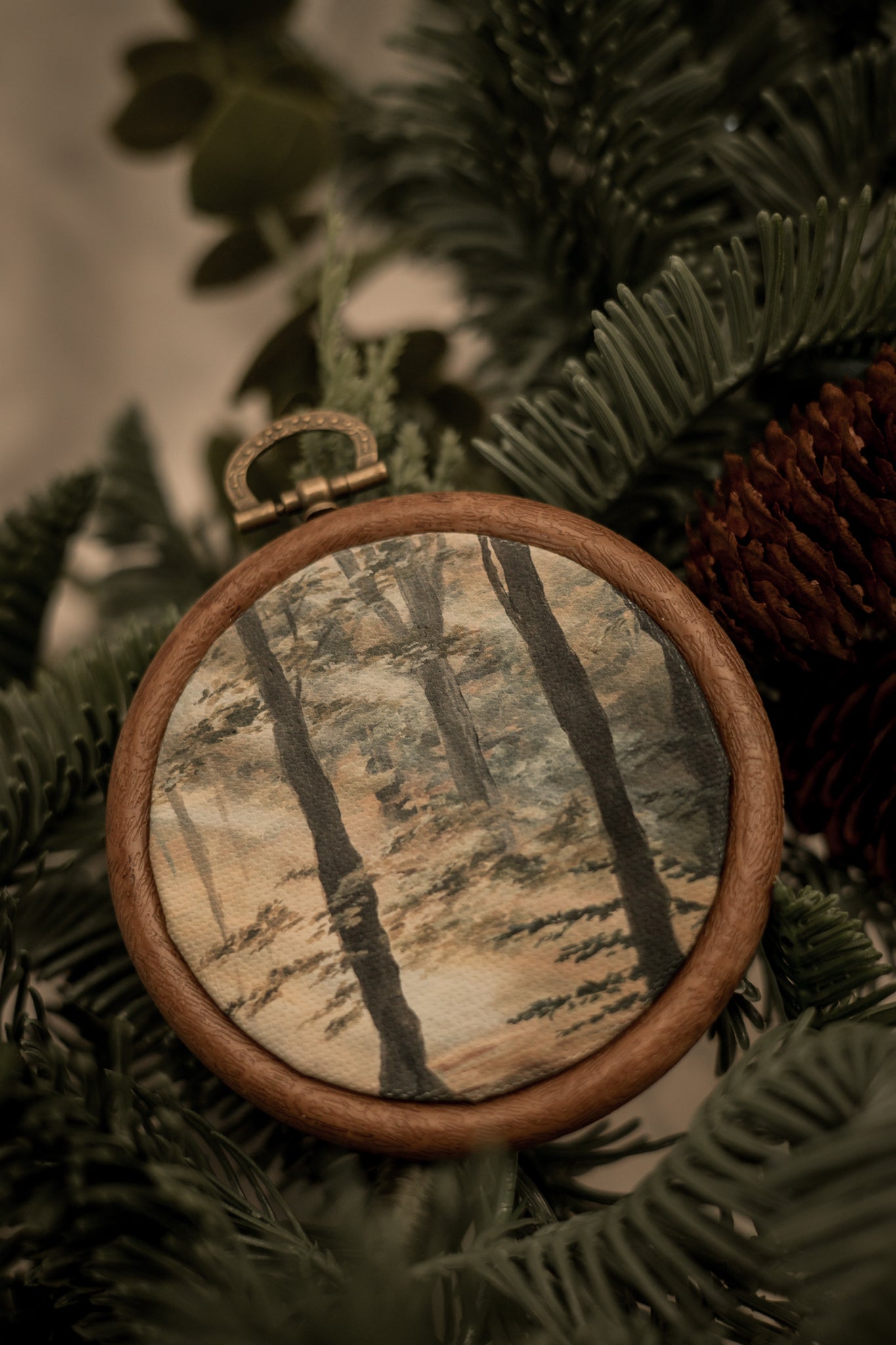 "Let it In" Circle Ornament 