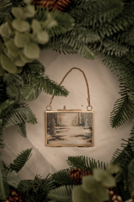 "Continuing" Gold Frame Ornament 
