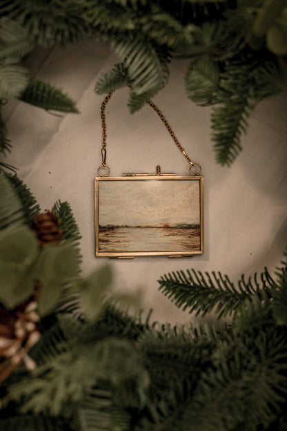 "Finding Space" Gold Frame Ornament 