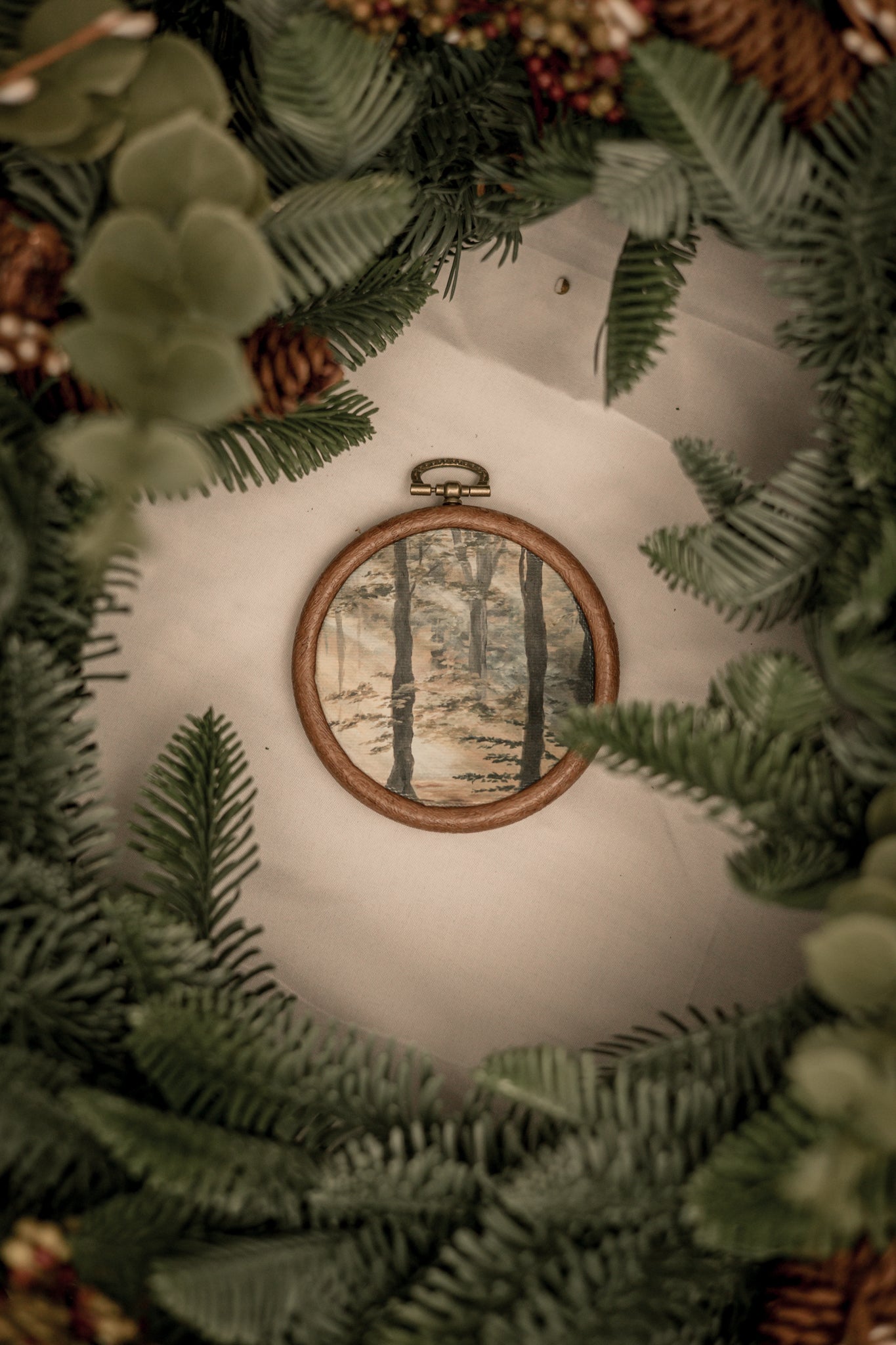 "Let it In" Circle Ornament 