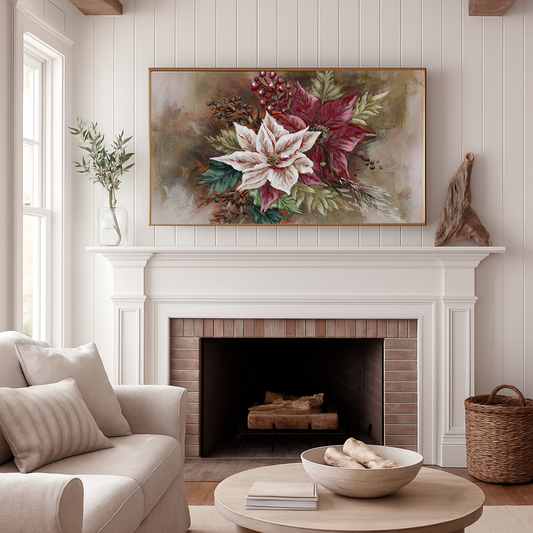 "Poinsettia no. 2" Frame TV