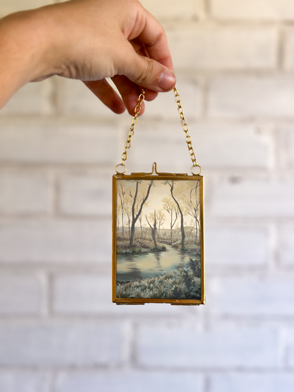 "Slow it Down" Gold Frame Ornament