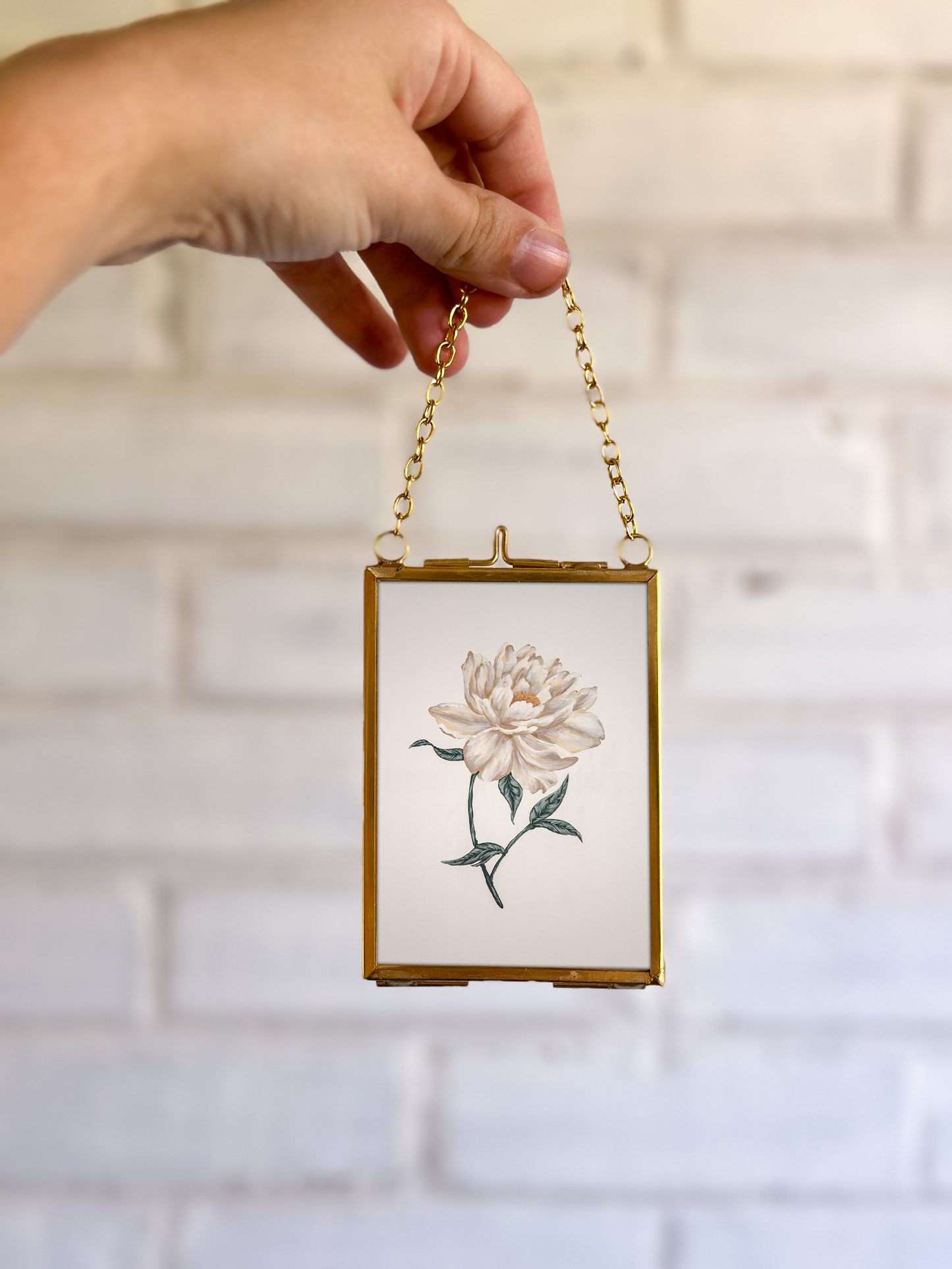 "The Growth in Between" Gold Frame Ornament