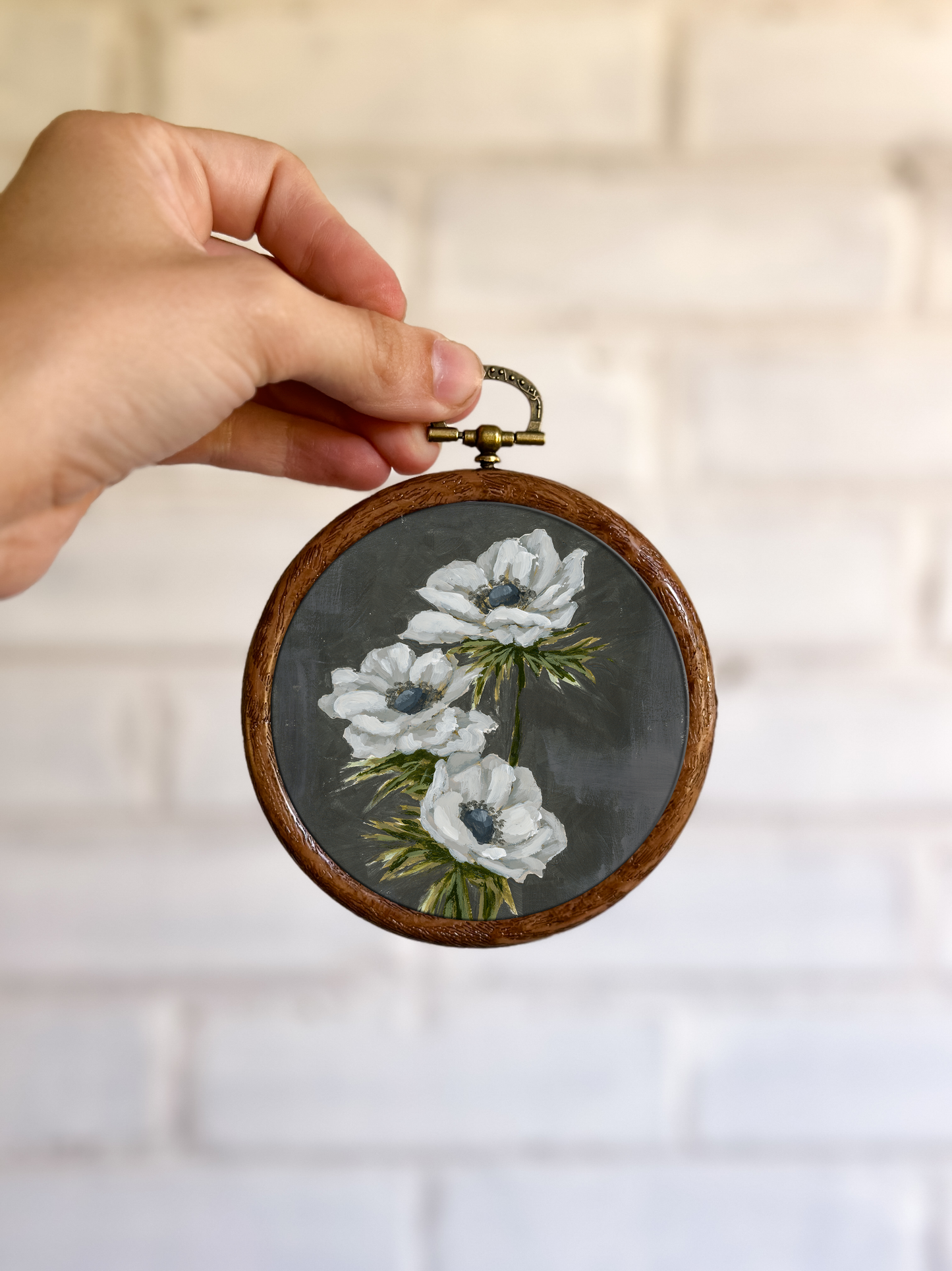 "Wild Flower 3" Circle Ornament 