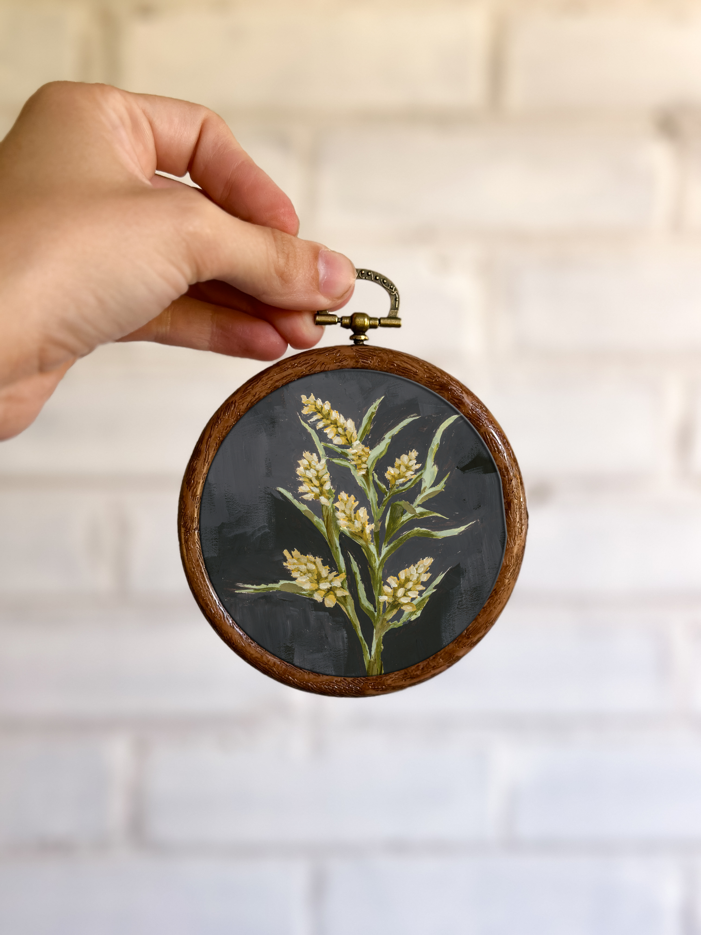 "Wild Flower 5" Circle Ornament 