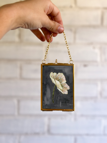 "Wild Flower 6" Gold Frame Ornament