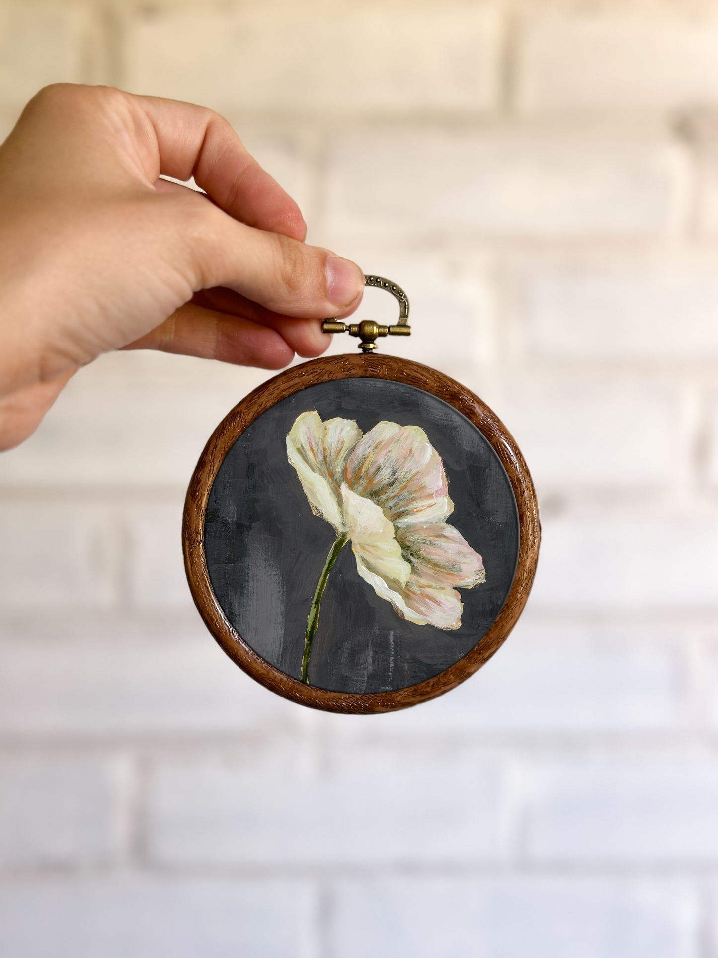 "Wild Flower 6" Circle Ornament 