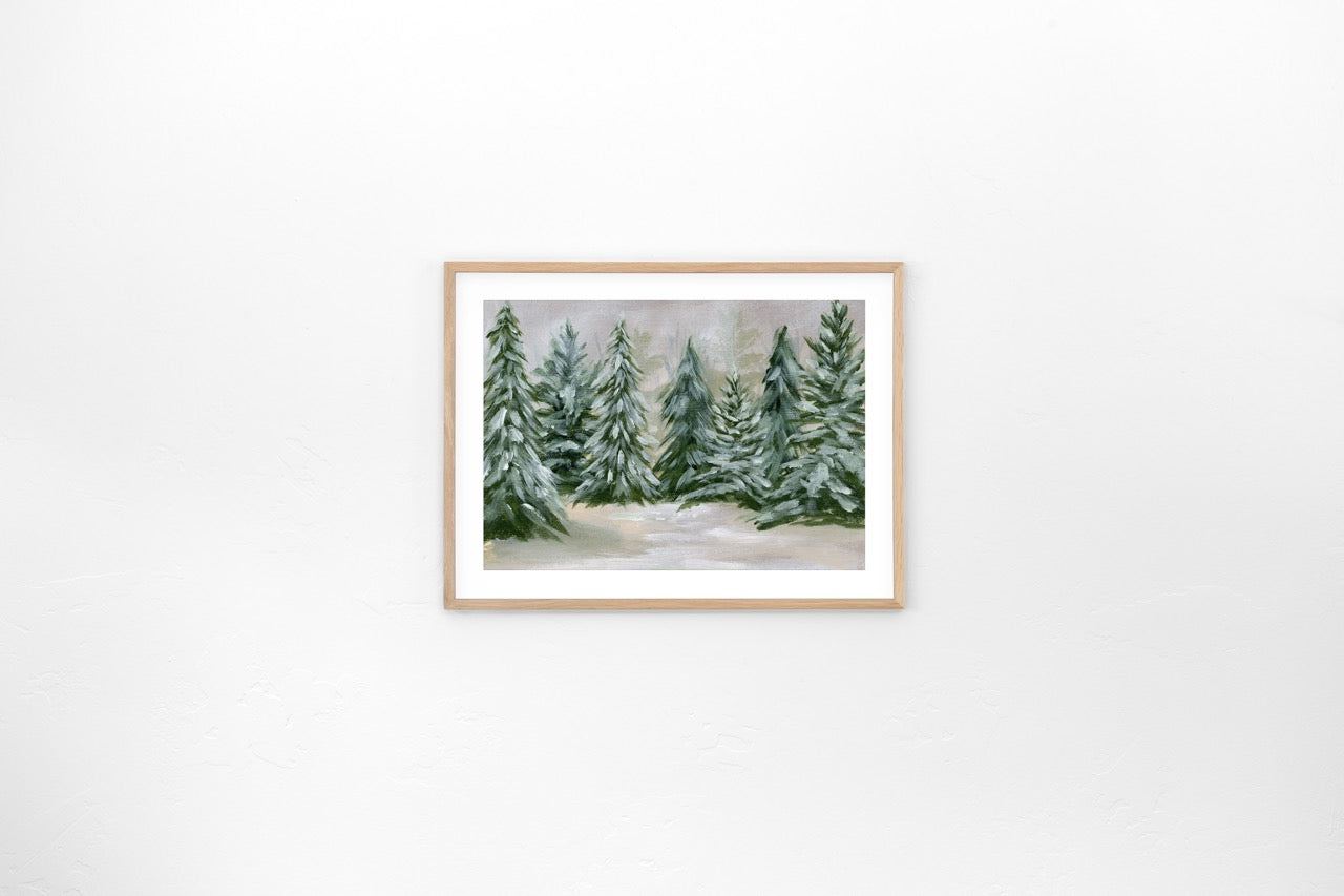 "Winter Trees 1" Art Print