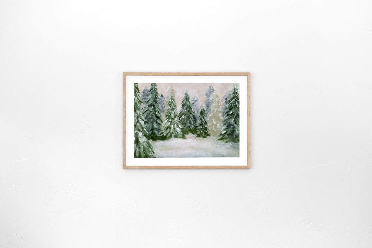 "Winter Trees 2" Art Print