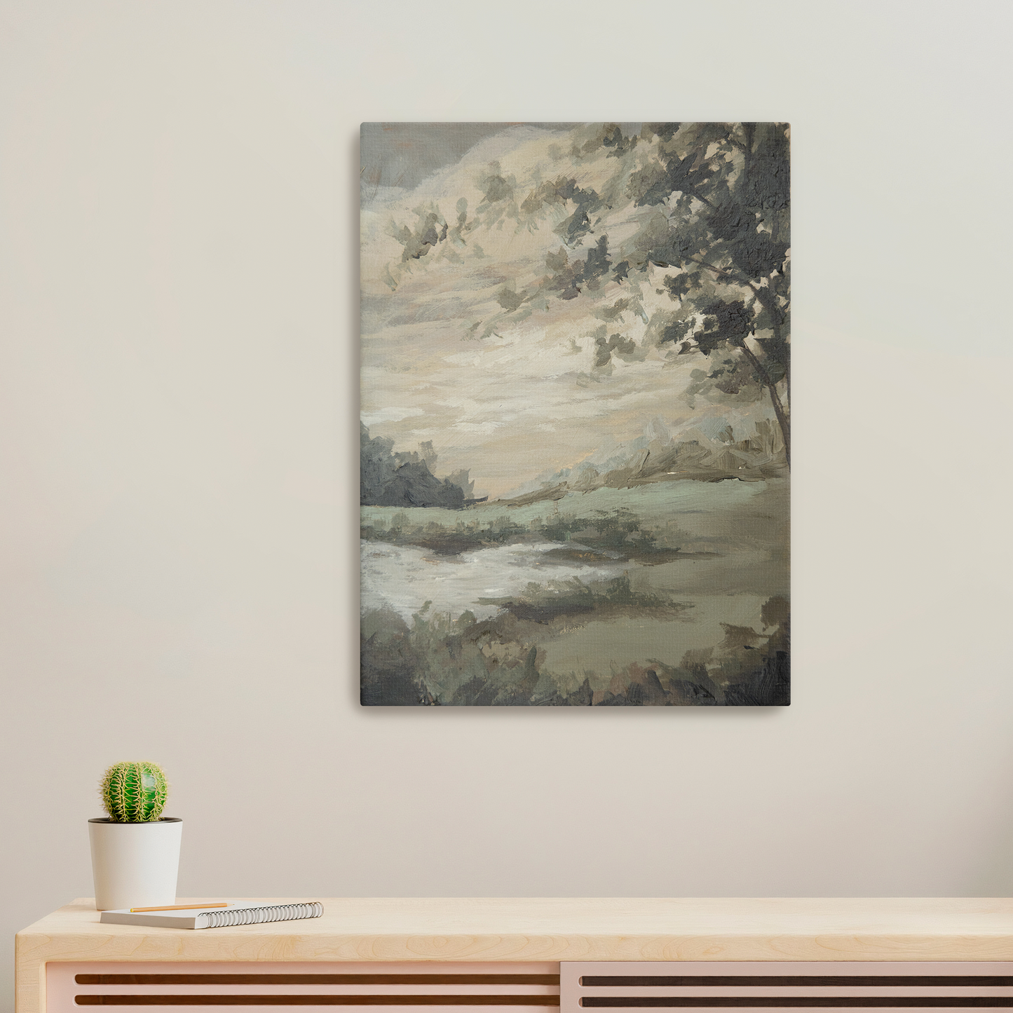 "At The Park" Art Print