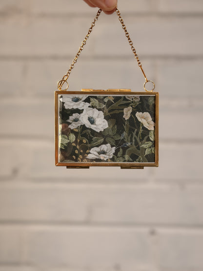 "Layered Florals" Gold Frame Ornament