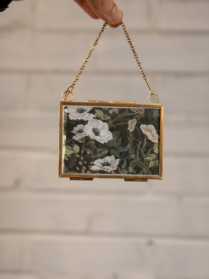 "Layered Florals" Gold Frame Ornament