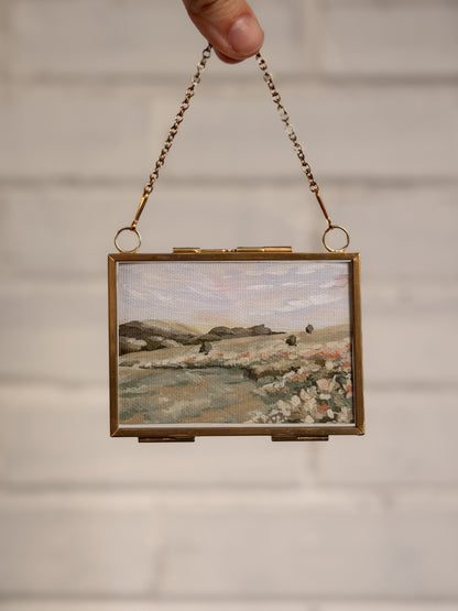 "Recenter" Gold Frame Ornament