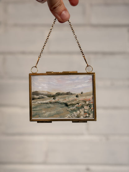 "Recenter" Gold Frame Ornament